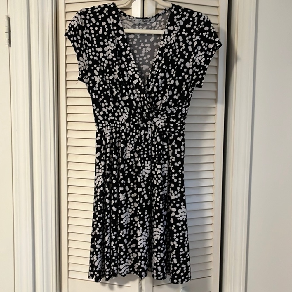 Chetta B Black & White Dress Size Medium